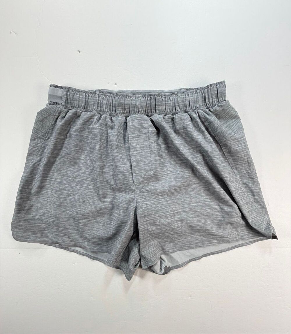 Lululemon Surge Lined Shorts Men’s Size M Gray 4” Running Athletic Gym M7AB4S